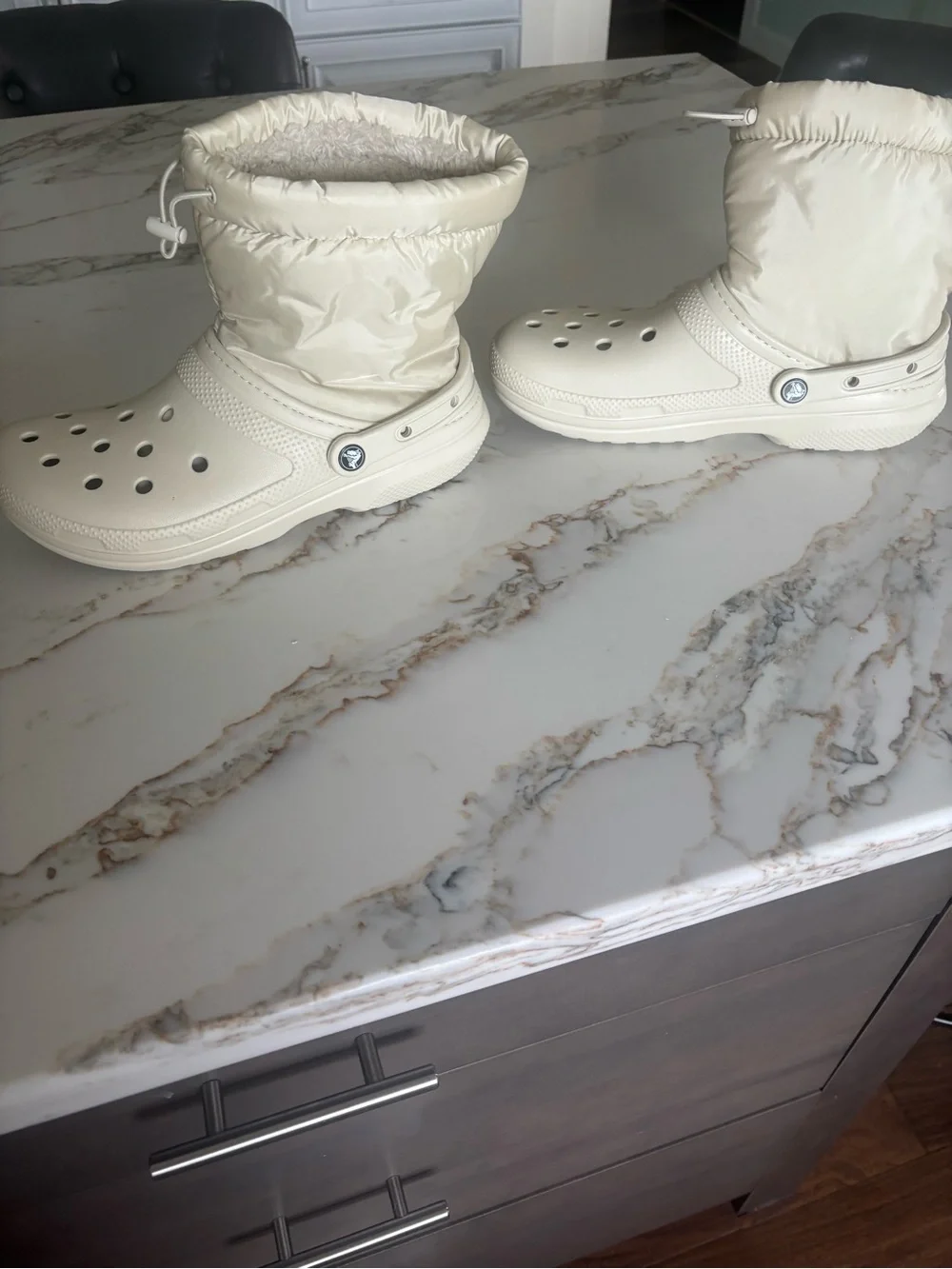 CROCS cream colored